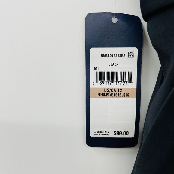 RACHEL Rachel Roy Womens Size 12 Paper Bag Tapered Pants with Belt in Black $99 - Picture 8 of 10